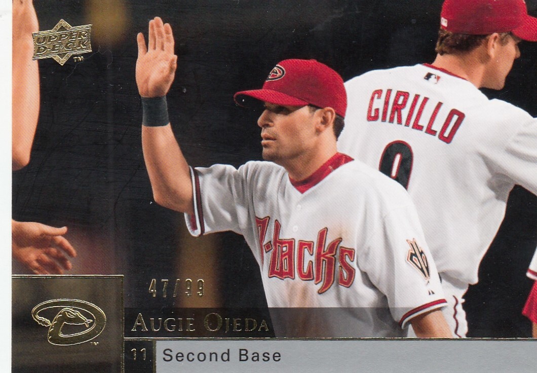 AUGIE OJEDA /99 UPPER DECK UD GOLD ARIZONA DIAMONDBACKS #505 2009 09