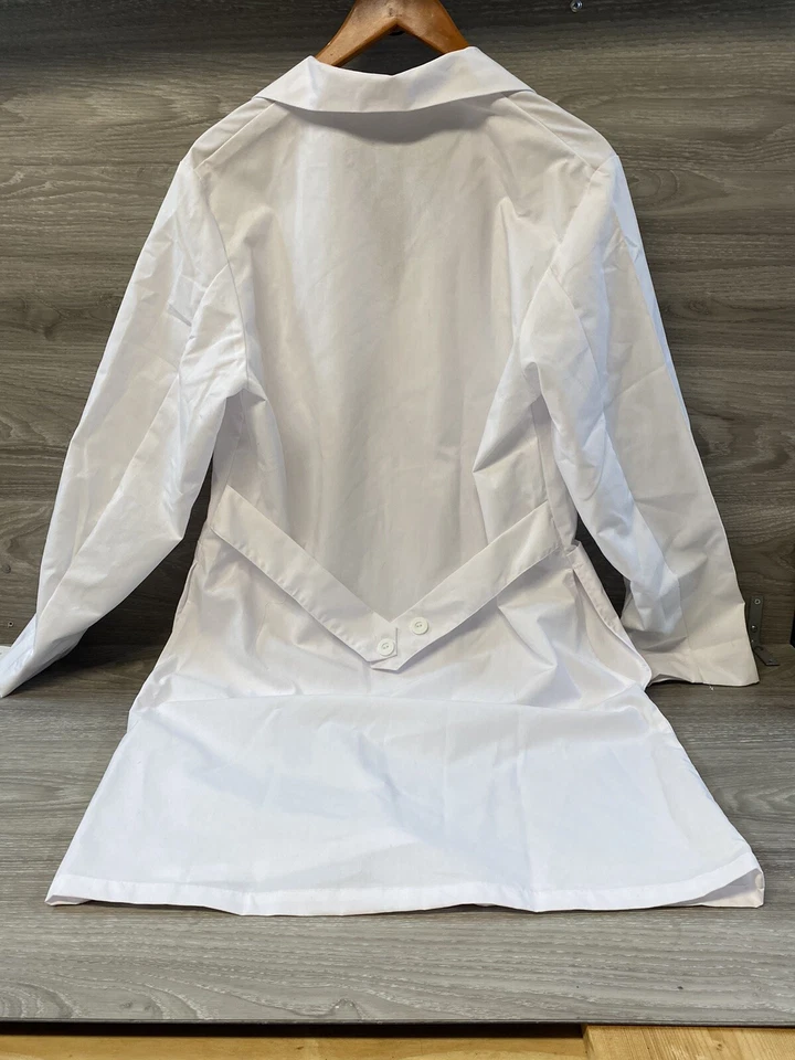 Meta Lab Coat White Unisex Size S 42x36 New  - Image 3 of 4