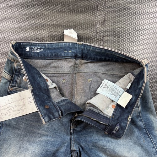 G Star Raw Jeans Womens Size 29x30 Blue Mid Skinny Stretch Arc 3D Denim NEW - Picture 16 of 24