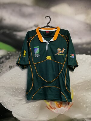 South Africa Rugby Jersey 南アフリカ代表 South Africa World Cup 2007 men's rugby shirt jersey camiseta