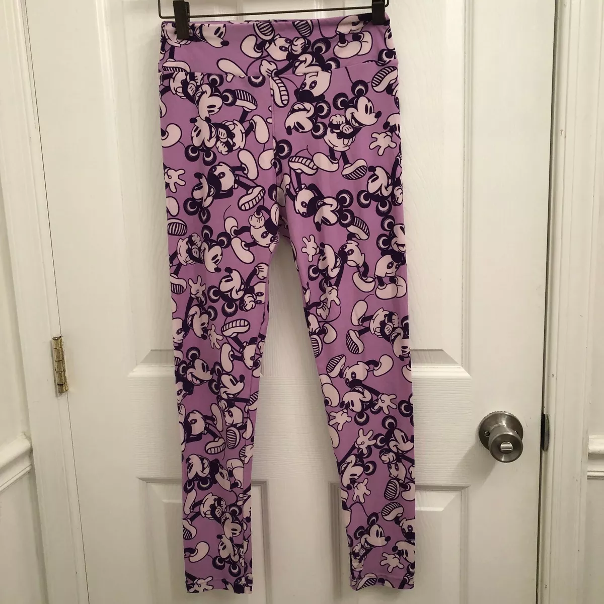 Disney LuLaRoe Leggings Purple Mickey Mouse One Size