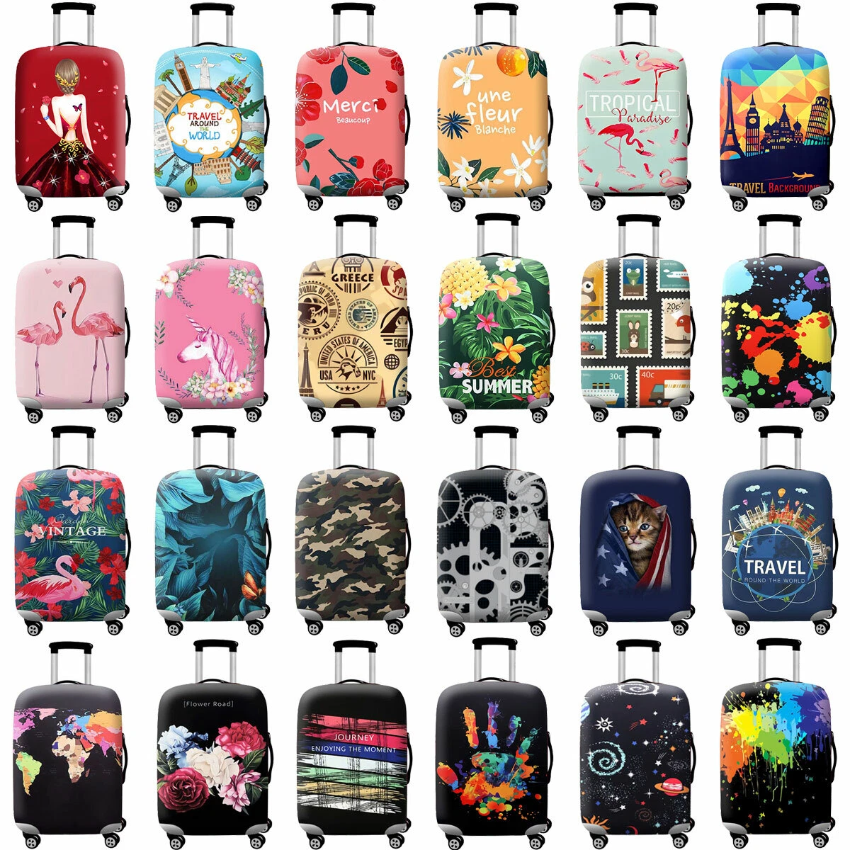 Simple Travel Suitcase Protector Trolley Case Cover Dustproof