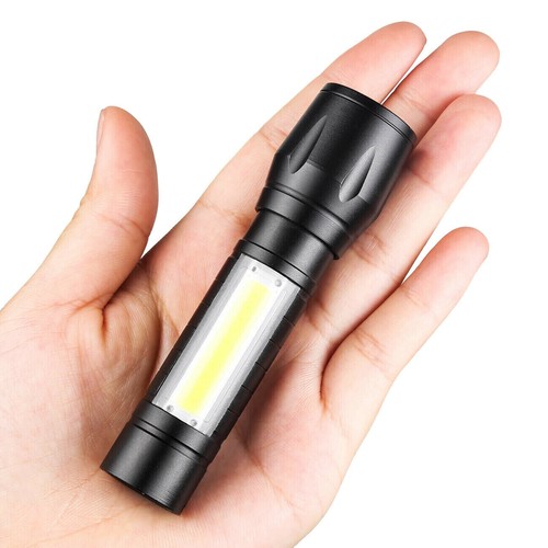 2 Pack LED Super Bright Flashlight Rechargeable Torch Tactical Lamp USB+ Battery - Picture 4 of 12
