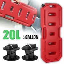 20L 5 Gallon Gas Container Backup Fuel Can Pack Tank  2PC Lock For ATV Jeep SUV