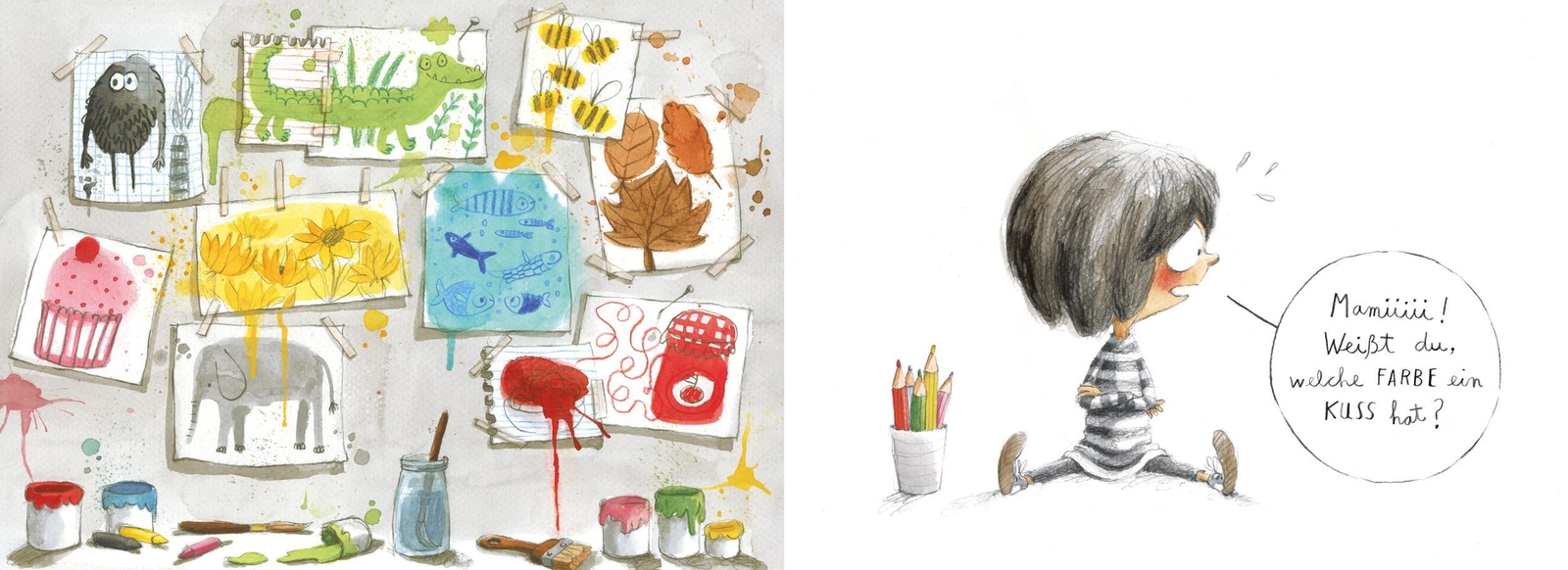 Thumbnail - Welche Farbe Hat Ein Kuss? Rocio Bonilla Buch 24 S. Deutsch 2020