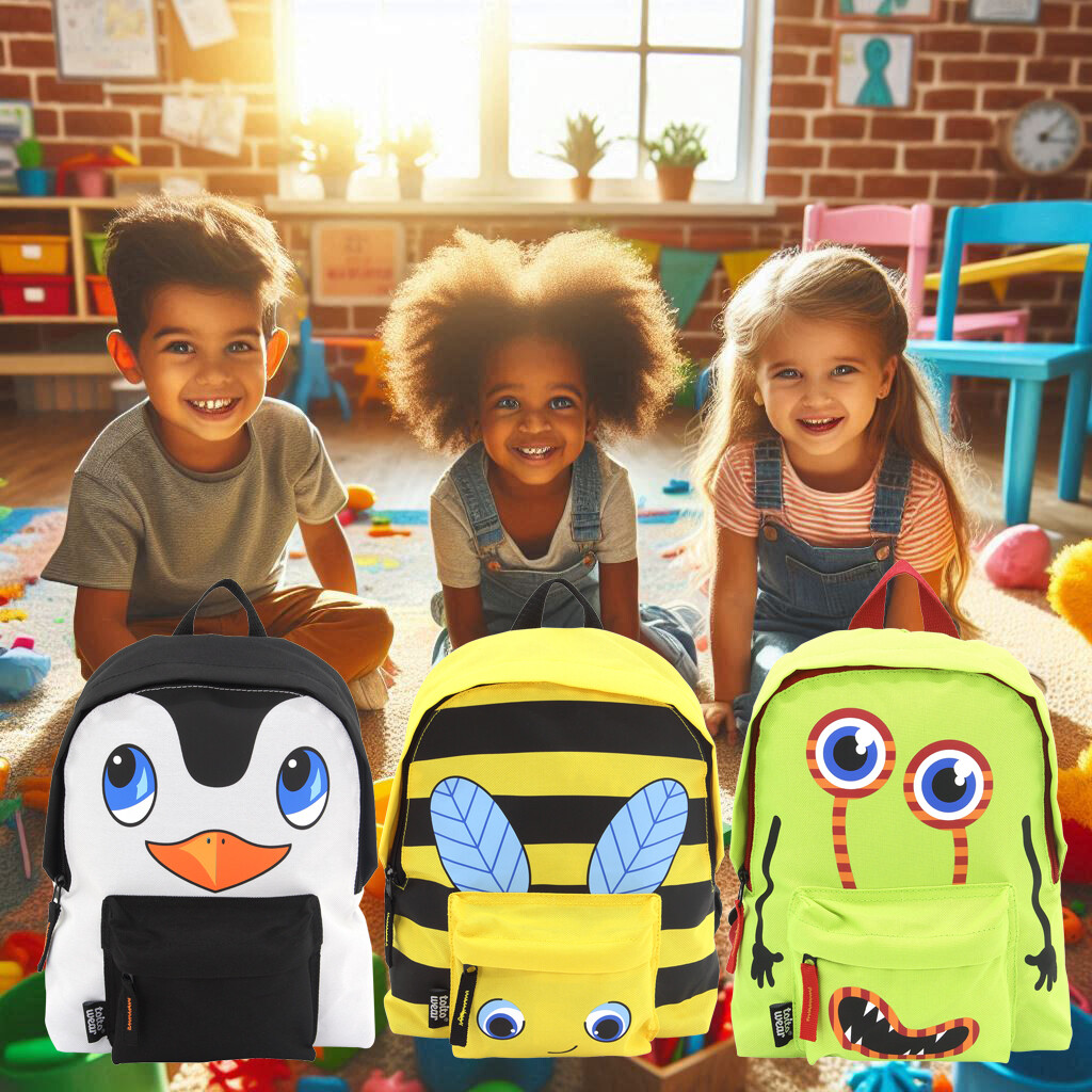 Kindergarten-Rucksack für Kinder Bunt, Strapazierfähig, Inklusive Gratis Zugabe