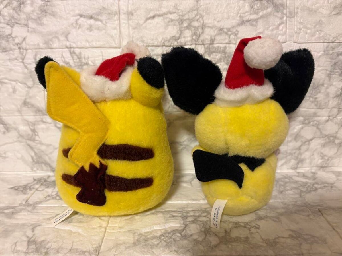 Pikachu Pichu Christmas Santa 2000 Plush Toy Doll Pokemon Pikachu Pichu Christmas Santa 2000 Plush Toy Doll Pokemon