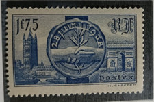 France Scott# 352 yvert# 400 ** MNH Amitié franco-britannique 1938