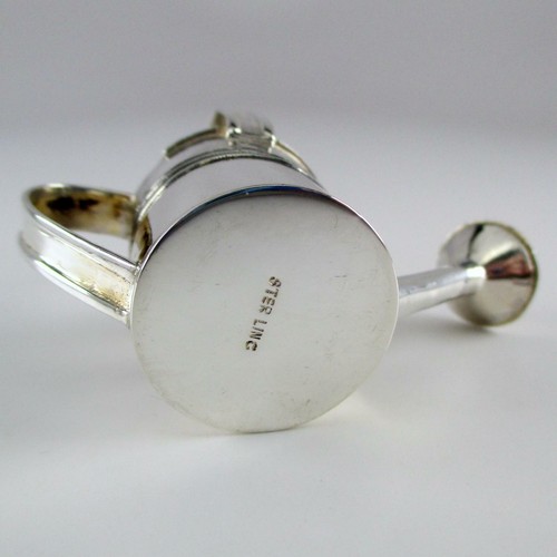 Large WATERING CAN Pendant for Necklace STERLING SILVER Brown County Silver WOW - Picture 7 of 7