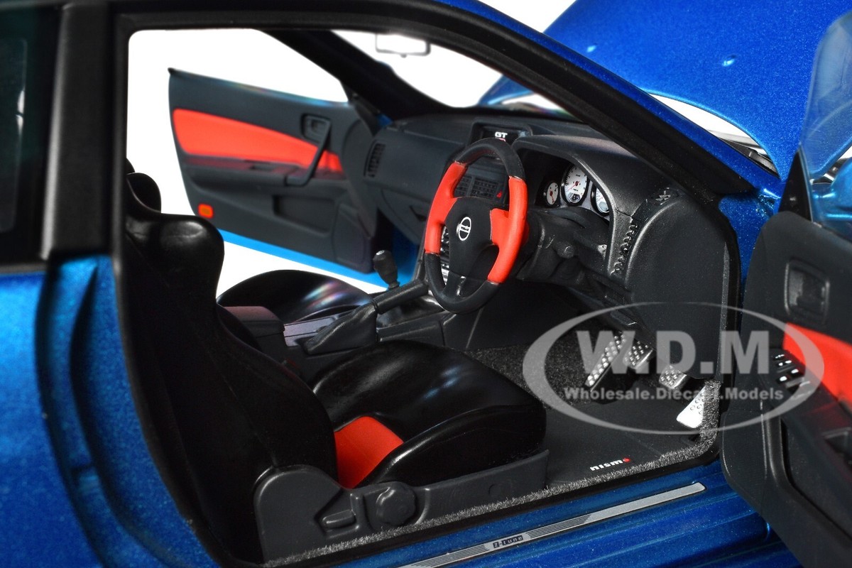 NISSAN SKYLINE GT-R R34 NISMO Z-TUNE RHD BAYSIDE BLUE 1/18 BY
