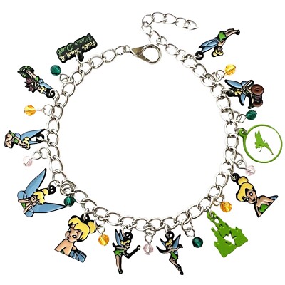 Disney Tinkerbell, Tinker Bell Colored Charm Bracelet
