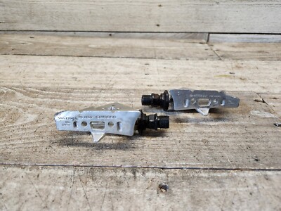 Pédales plateforme vélo route vintage Shimano PD-A550 9/16 argent