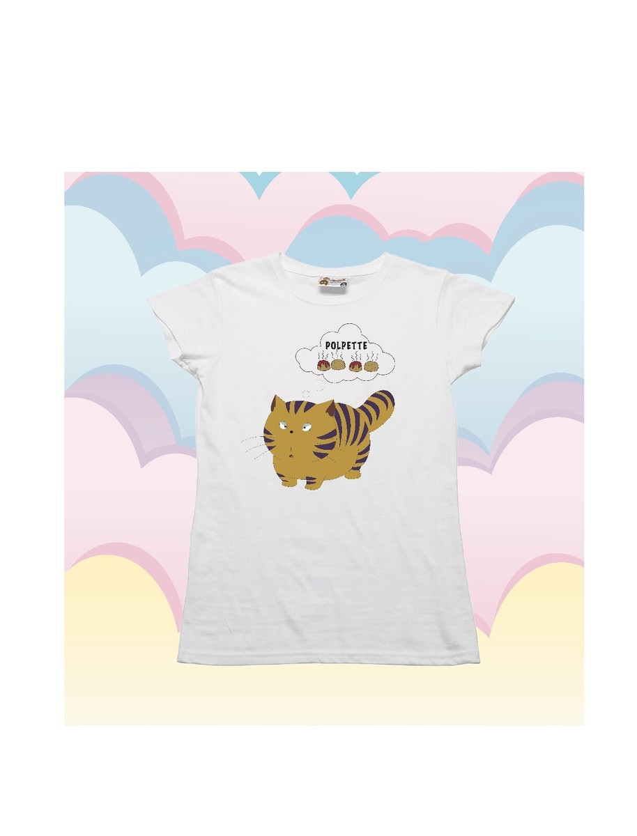 T-shirt KISS ME LICIA, gatto Giuliano, Bee Hive cartoni anni '80 - Main Image