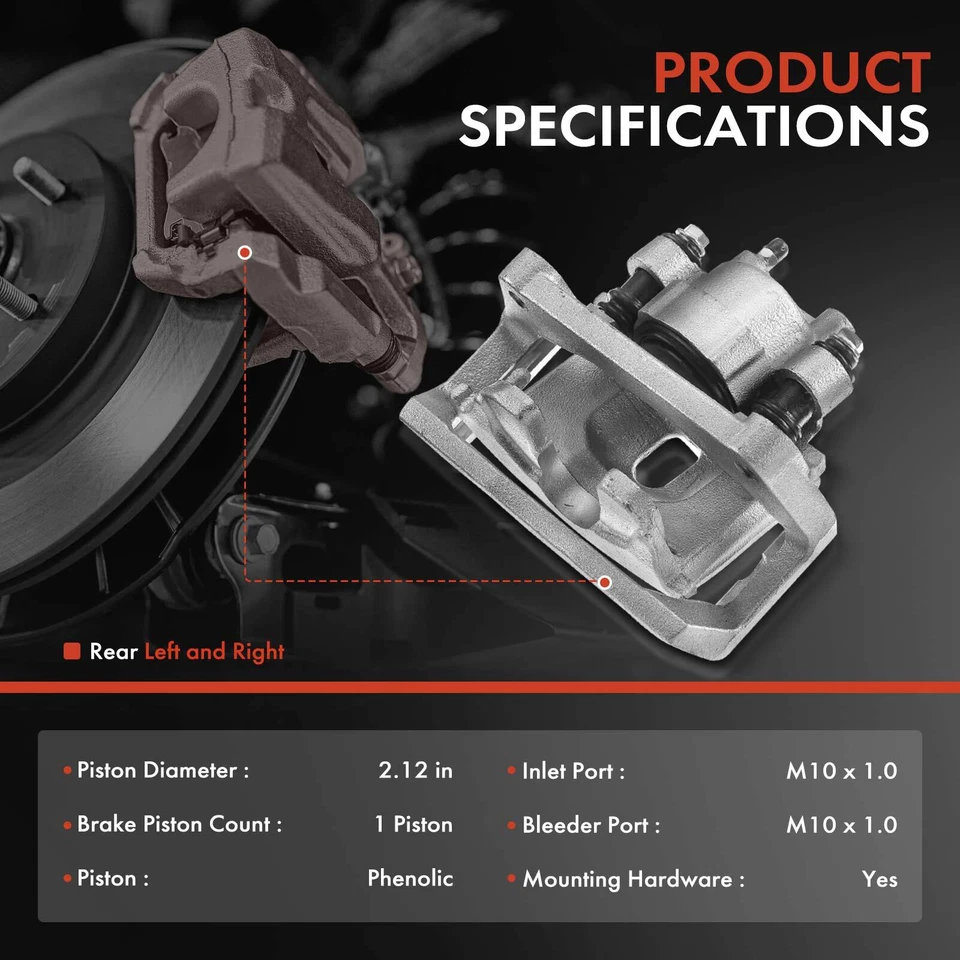 2x Pinza de freno con soporte trasero izquierdo y derecho para Dodge Ram 1500 Durango Chrysler Foto 2 de 4