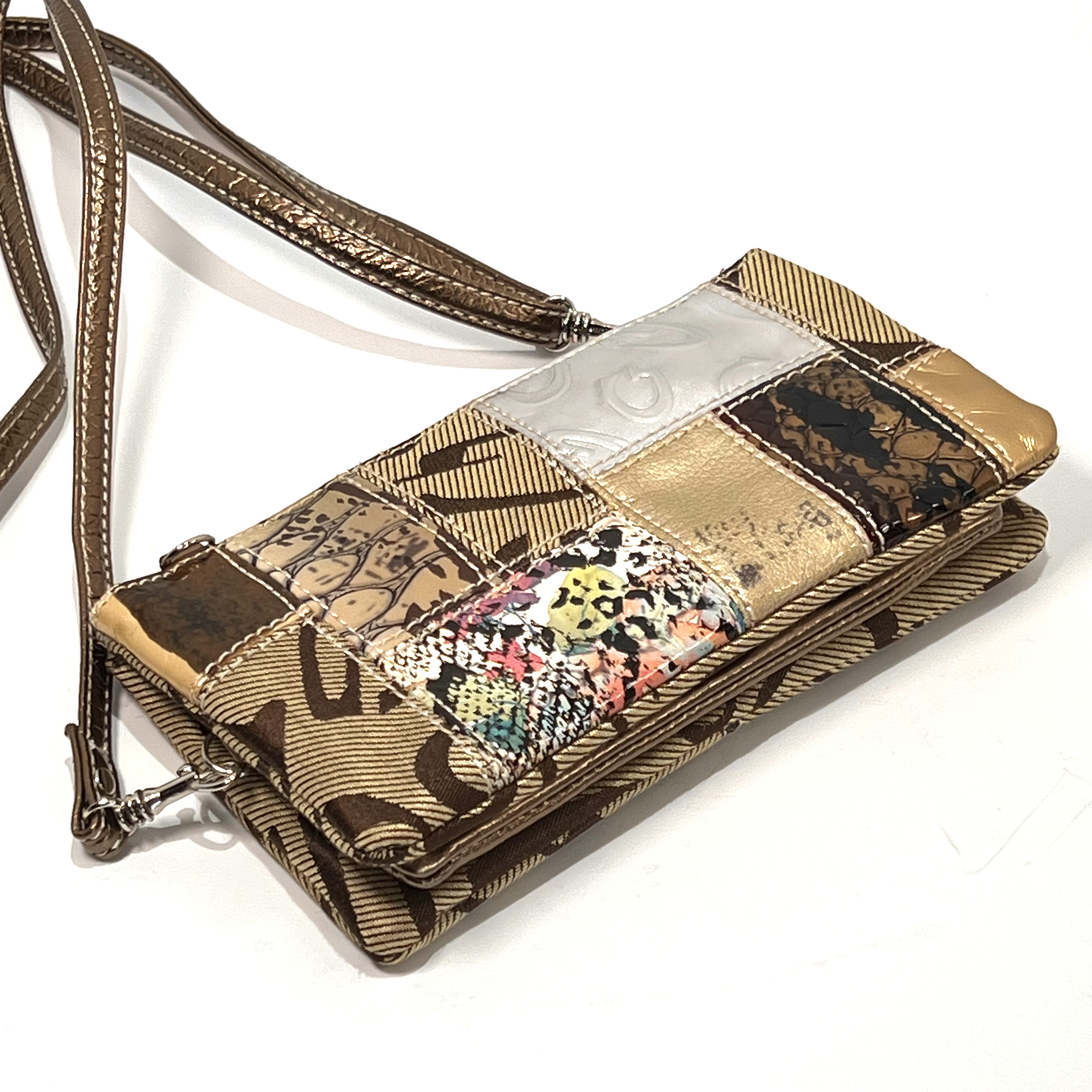 Guess Patchwork Signature Wallet with Shoulder St… - image 5