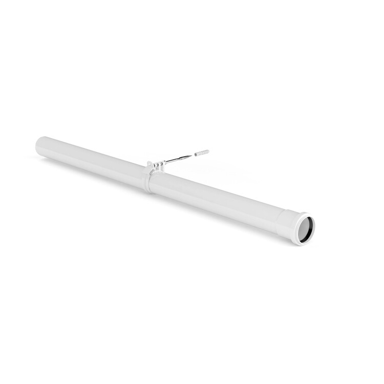 Vaillant 1 Meter Extension Pipe Variable Termination Kit White 0020219540 (FL7)