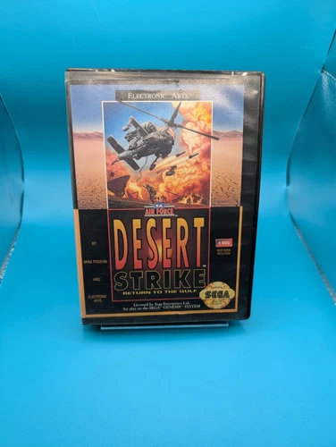 Desert Strike: Return to the Gulf (Sega Genesis, 1992) CIB (Generic Case)