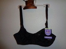 Bali Comfort-U Flower Full-Figure Bra Style 0180 Size 34B Black NWT Underwire