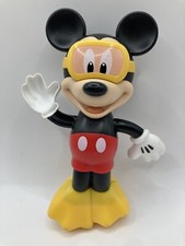 Disney Mickey Mouse Hap-P-Kid Wind Up Swimming Bath Toy Walgreens Works VGC