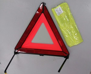 Détails Sur Lot 36 Sacoches Avec Triangle De Signalisation Et Gilet Jaune