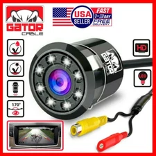 Car Rear View Backup Reverse Camera 170° CMOS 8 LED HD Night Vision Waterproof
