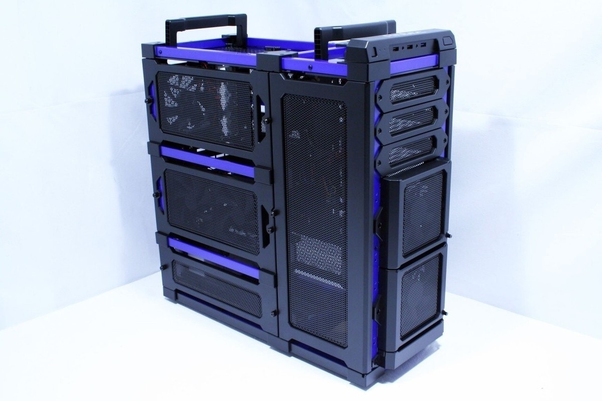 Antec LanBoy Air Blue ATX Mid Tower w/GPU Motherboard Power Supply
