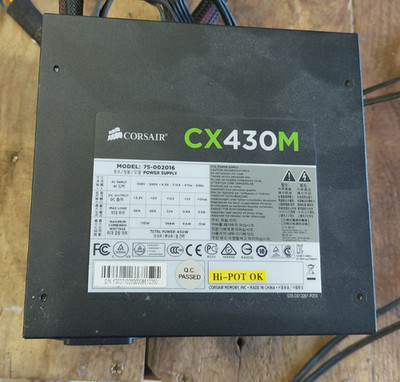 Corsair CX430M 430W 80+ Plus Gold Modular PSU Netzteil - 75-002016 funktionstüchtig