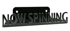 Now Spinning Vinyl Record Stand Wall Mount Album Player Display LP Shelf Black D