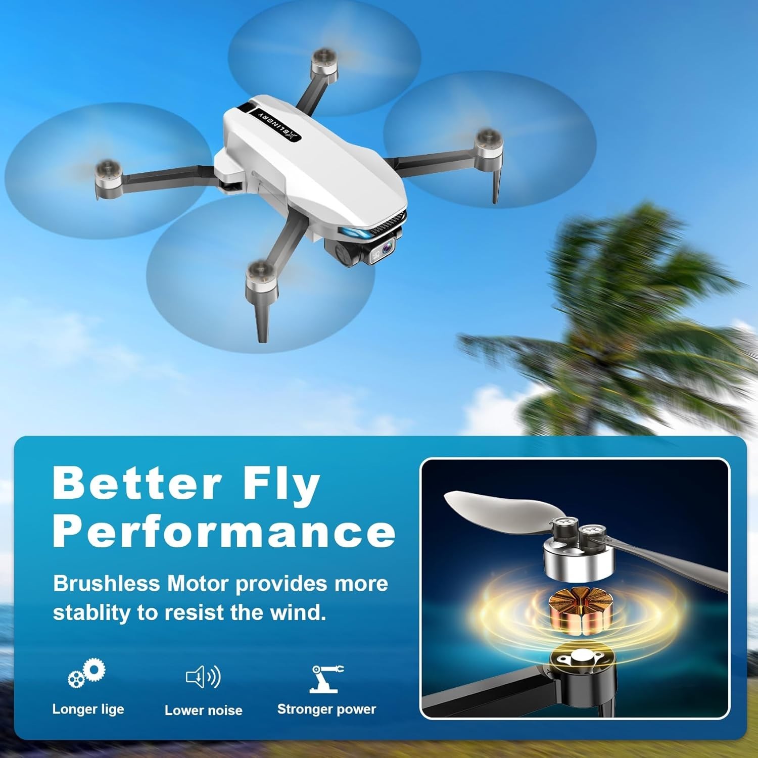 GPS Drone with Camera for Adults, 2K HD GPS Drones with Auto Return, Follow M...