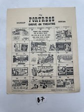 May Fortress Drive-In Theatre Roundup Montana Movie Calendar Poster