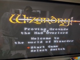 HTF Wizardry Master's Series Nintendo NES Box Manual Adventure Game Mad Overlord