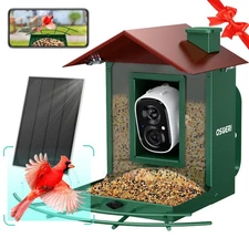 Osoeri Smart Bird Feeder Camera 1080P Ai Identification 11000 Bird Species