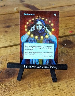 Brainstorm - Full Art / Altered -  MTG / Magic the Gathering Alter