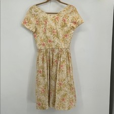 Laura Ashley Vintage Cotton Floral Dress Size US 8