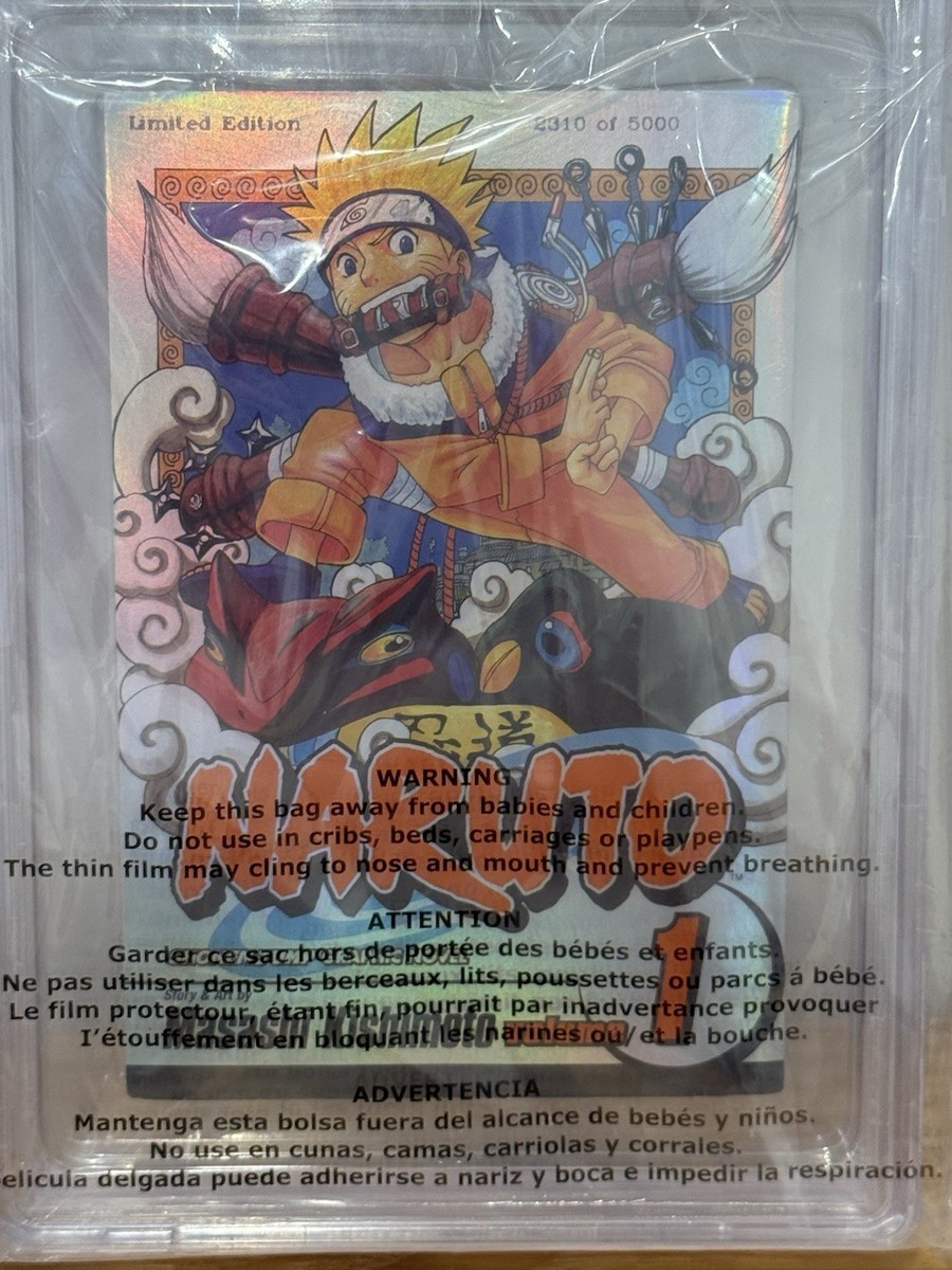 BGS 6 ~ Naruto Vol 1 #1 English Limited Edition #2310 /5000 Foil