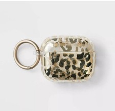 AirPods 3rd Gen Silicone Case with Clip by Heyday - Leopard Print Gold