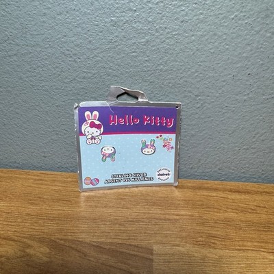Hello Kitty By San Rio Sterling Silver Easter Bunny Stud Earrings Claire's New