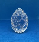 Beautiful VTG WATERFORD Crystal Egg Shaped Paperweight