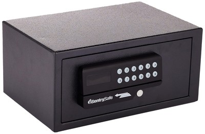 SentrySafe Black Steel Safe with Card Swipe Reader and Digital Keypad Lock, S...