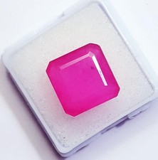 Natural Red Beryl Square Cut 10.50 Ct Certified Loose Gemstone With Free Gift