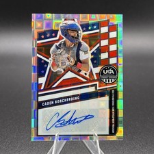 2026 USA Stars & Stripes Panini Prizm Caden Borcherding Auto Silver Pandora /100
