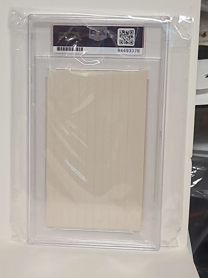 HEINIE MANUSH SIGNED AUTOGRAPHED 3X5 INDEX CARD WASHINGTON SENATORS PSA/DNA Cert - Image 2 of 4