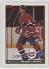 1991-92 Topps Mathieu Schneider #392 d7j