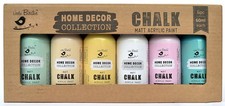 Little Birdie Chalk Matte Acrylic Paint 60ml 6/Pkg-Pastel Shades