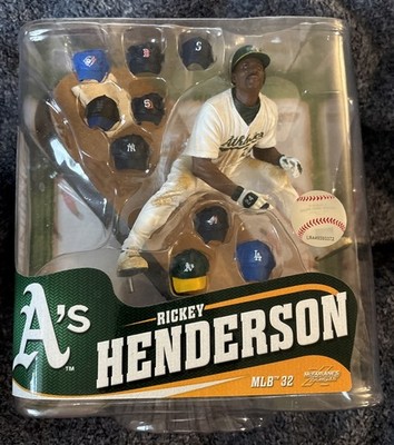 McFarlane Rickey Henderson SERIES 32 (All Team Hats) Hall of Fame Edition