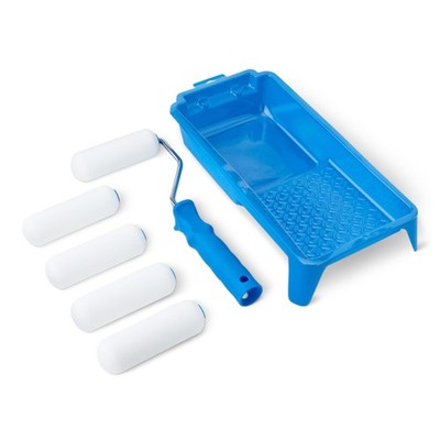 Amazon Basics Schaumstoff Farbroller Set 10,2 cm Roller 8 Stück