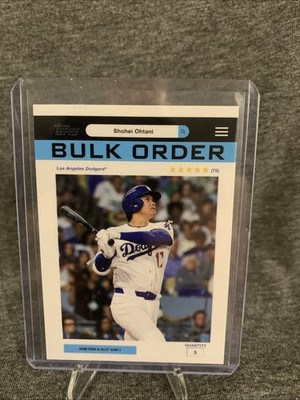 2026 Topps Series 1 Shohei Ohtani Flagship Exclusive Bulk Order #BO-7 Dodgers