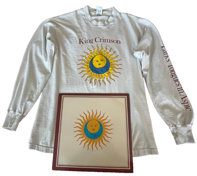 King Crimson Larks' Tongues In Aspic 1973 LP  EGKC 6 VG+ and Rare Concert Tshirt