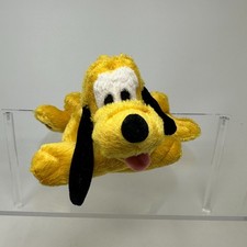 Disney World Pluto Plush Stuffed Animal Yellow Dog Cute Soft Lying Down