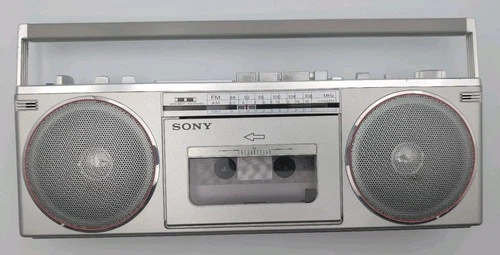 Vintage Sony CFS-6 AM FM Radio Stereo Boom Box Cassette Recorder - New In Box!
